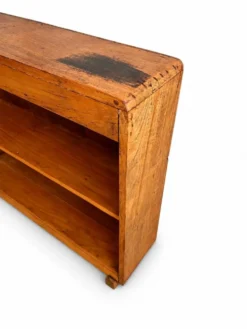 Petite bibliothèque en bois vintage / Étagère ouverte