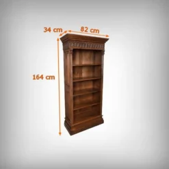 Petite Bibliothèque en Noyer – Début XXe