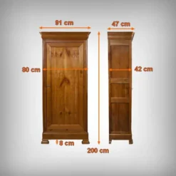 Petite bonnetière en merisier, style Louis Philippe – fin XIXe