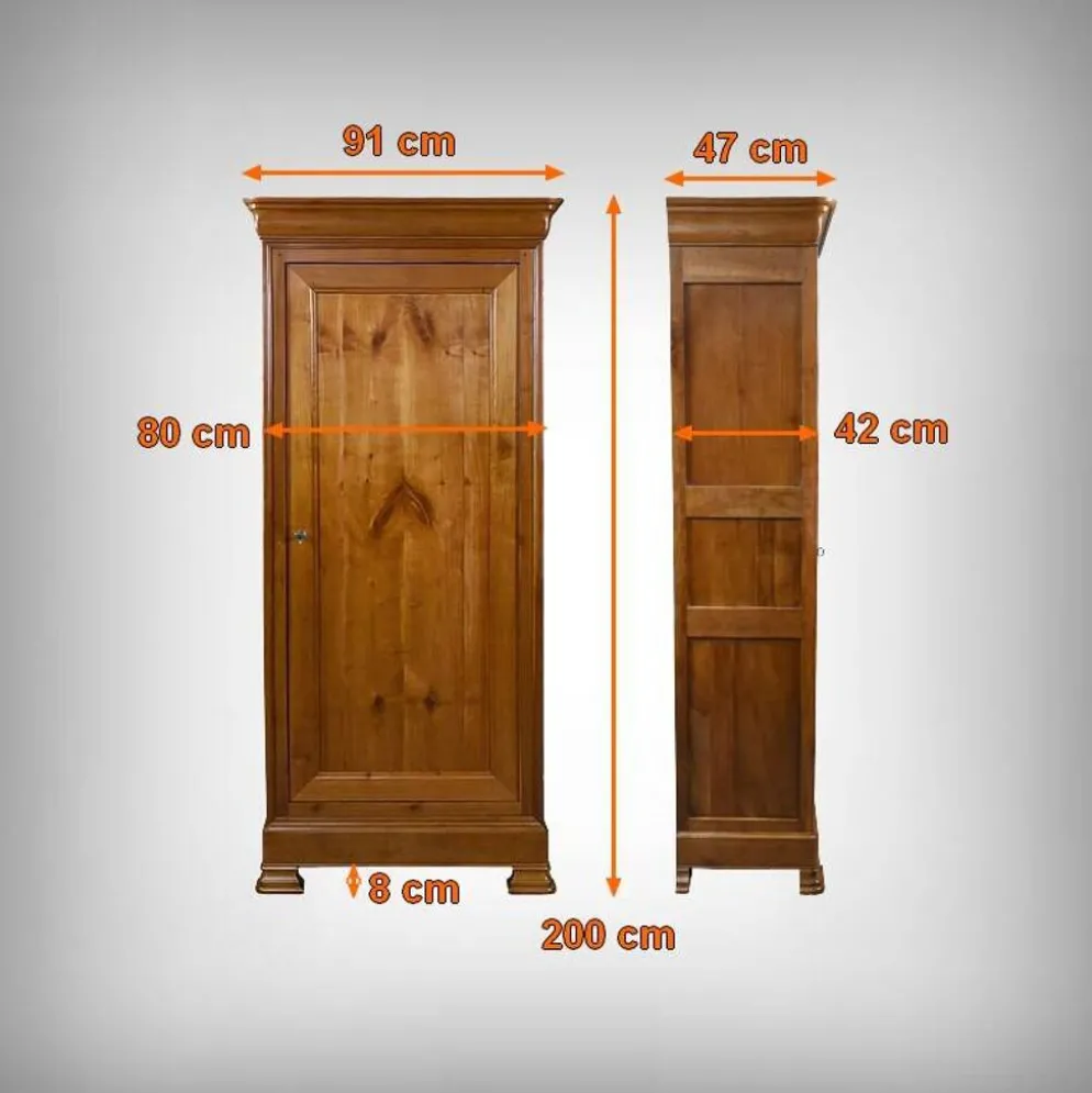 Petite bonnetière en merisier, style Louis Philippe – fin XIXe