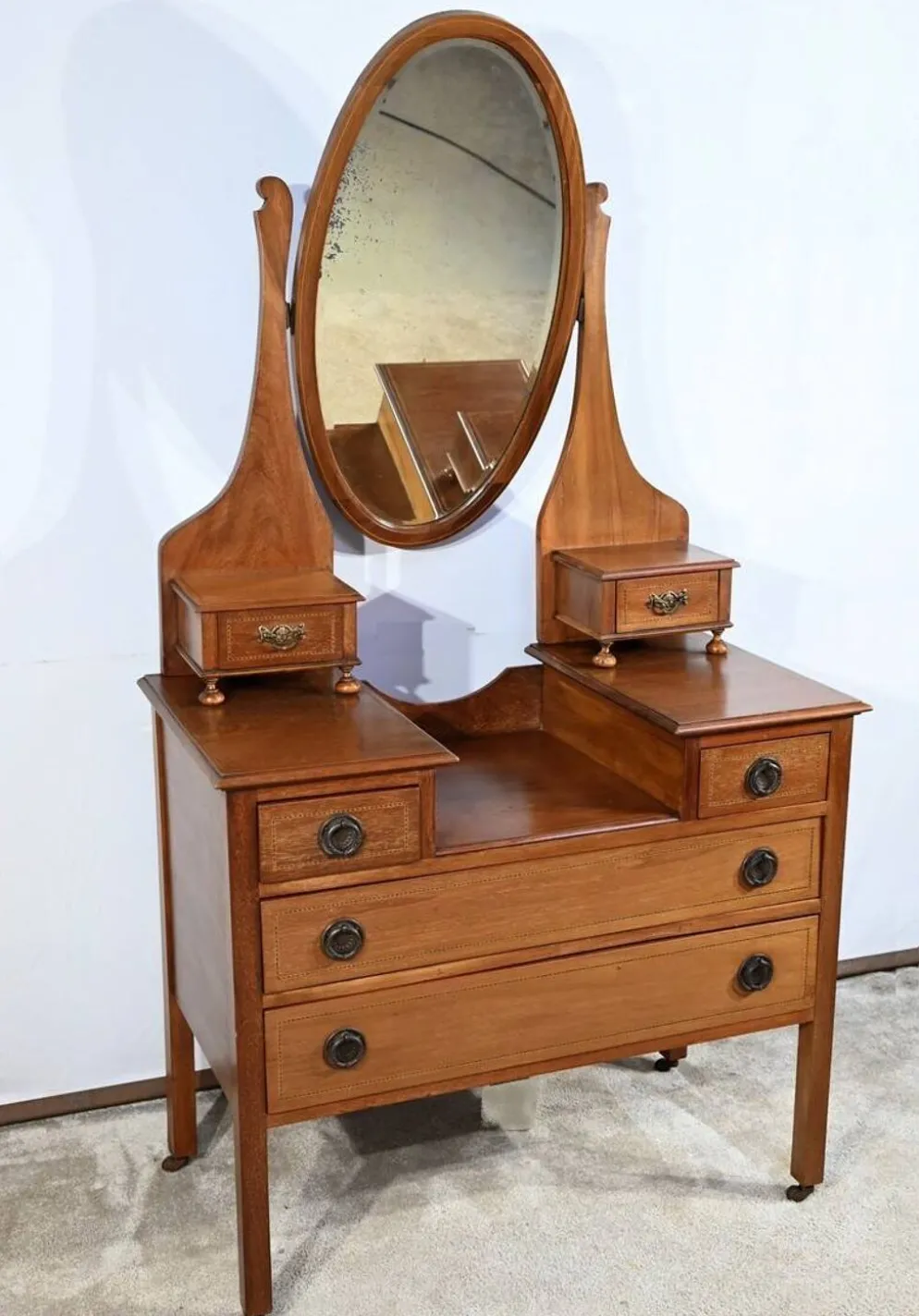 Petite coiffeuse anglaise en acajou – 1920