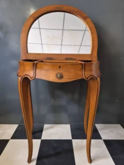 Petite coiffeuse table de nuit chevet style Louis XV