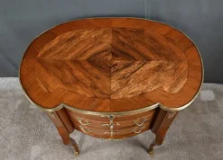 Petite Commode Coiffeuse en Acajou, style Transition – 1940
