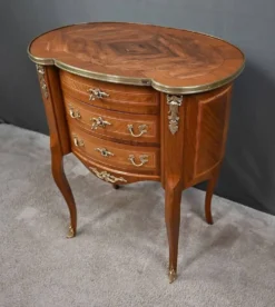 Petite Commode Coiffeuse en Acajou, style Transition – 1940