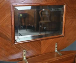 Petite Commode Coiffeuse en Acajou, style Transition – 1940