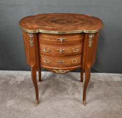 Petite Commode Coiffeuse en Acajou, style Transition – 1940