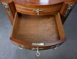 Petite Commode Coiffeuse en Acajou, style Transition – 1940
