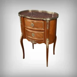 Petite Commode Rognon en Acajou, style Transition – Début XXe