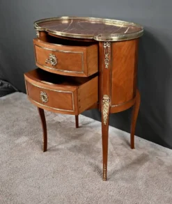 Petite Commode Rognon en Acajou, style Transition – Début XXe