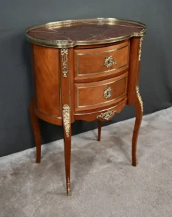 Petite Commode Rognon en Acajou, style Transition – Début XXe