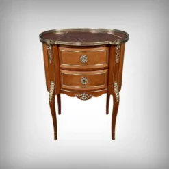Petite Commode Rognon en Acajou, style Transition – Début XXe