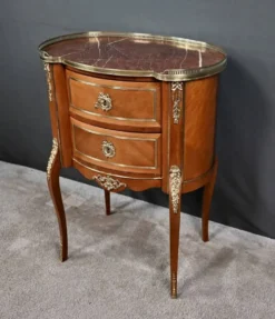 Petite Commode Rognon en Acajou, style Transition – Début XXe