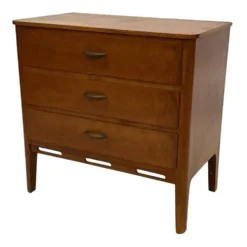 Petite commode vintage des années 1960 en chêne.