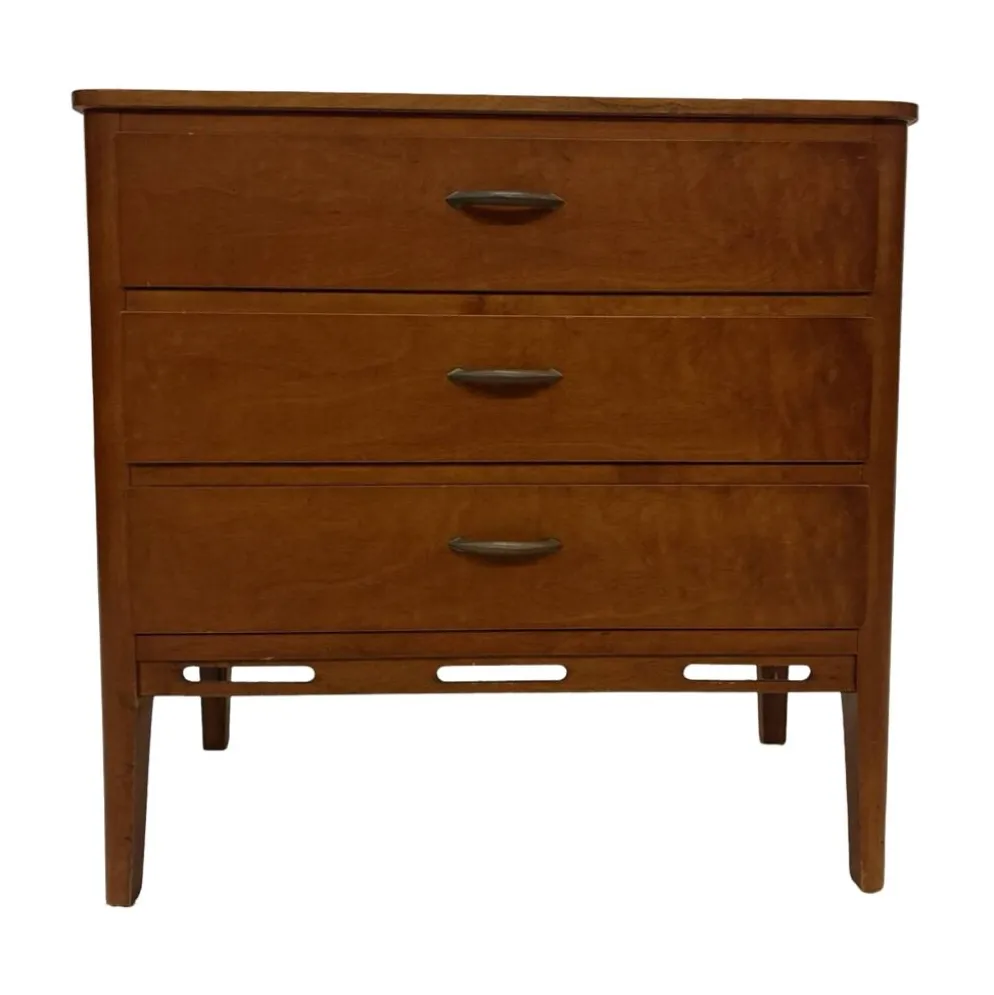 Petite commode vintage des années 1960 en chêne.