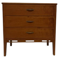 Petite commode vintage des années 1960 en chêne.