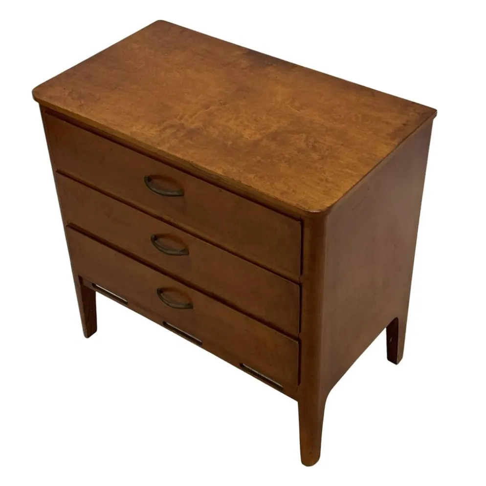 Petite commode vintage des années 1960 en chêne.
