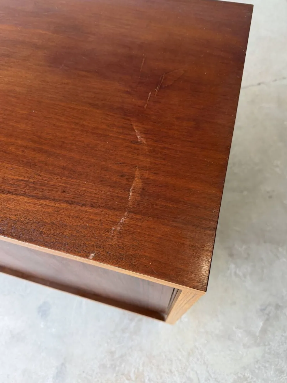 Petite enfilade / buffet double design scandinave moderniste teck