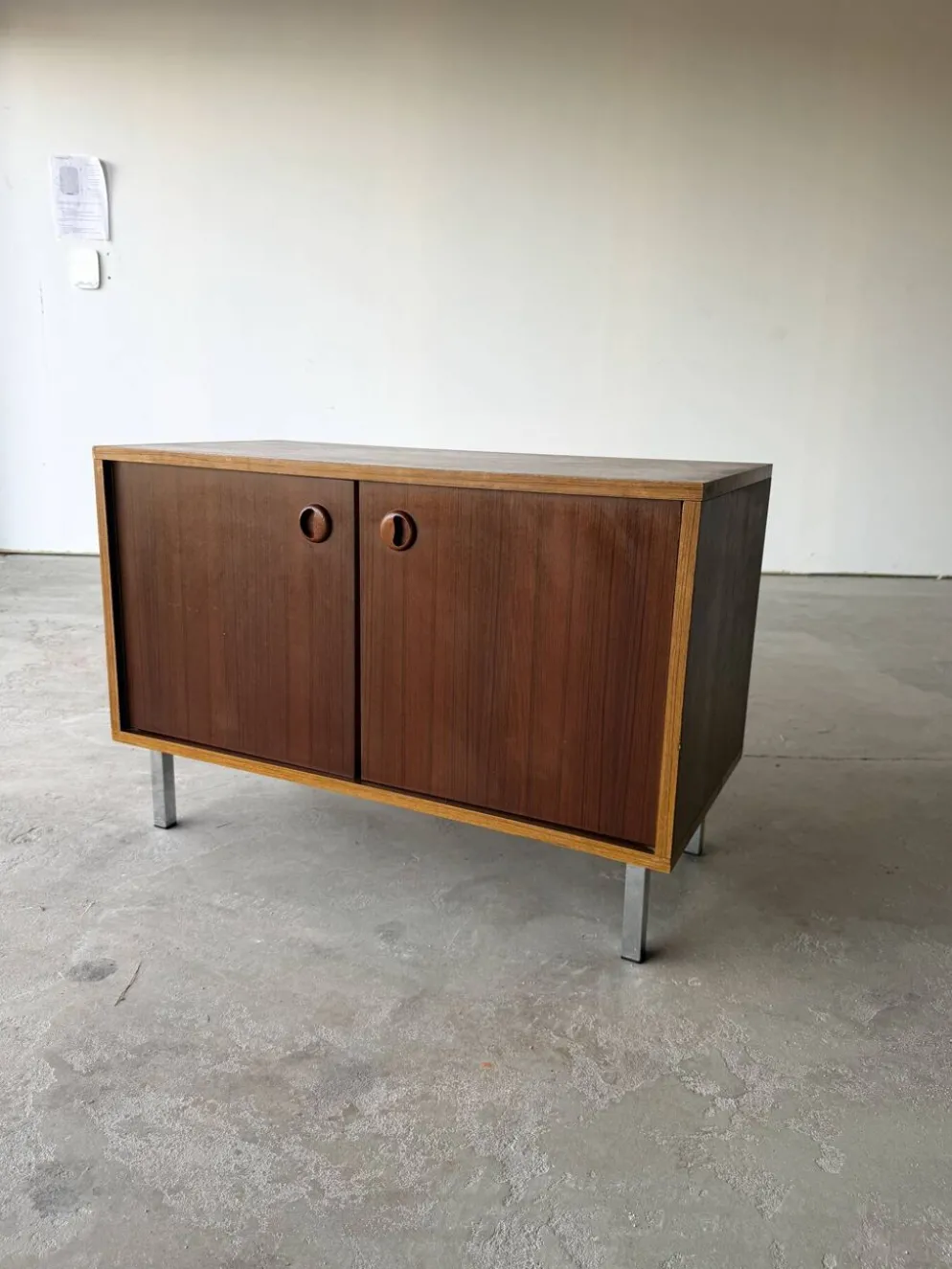 Petite enfilade / buffet double design scandinave moderniste teck