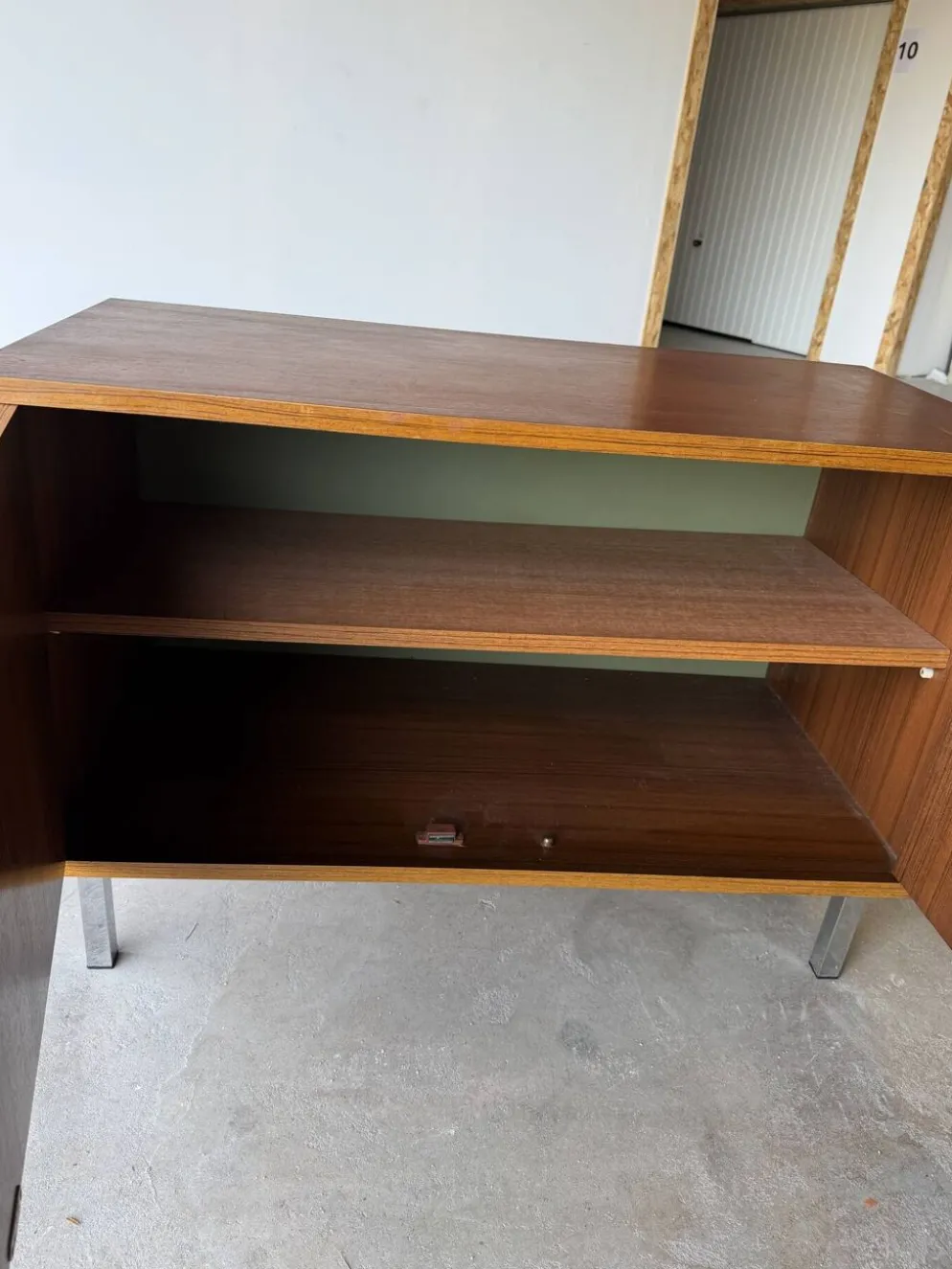 Petite enfilade / buffet double design scandinave moderniste teck