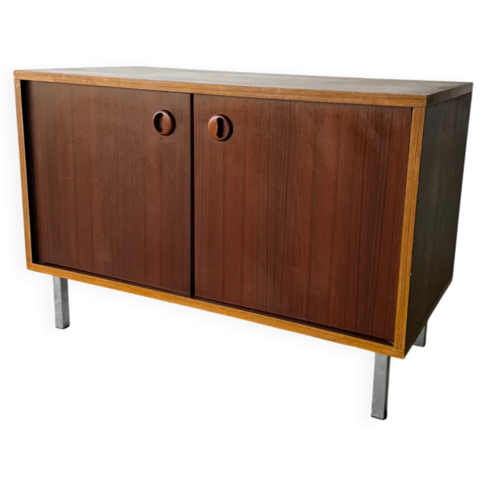 Petite enfilade / buffet double design scandinave moderniste teck