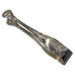 Petite pince à sucre métal argenté orfèvre Christofle Marly 11,3cm