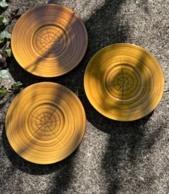 3 petites assiettes 18 cm Ferlay Vallauris