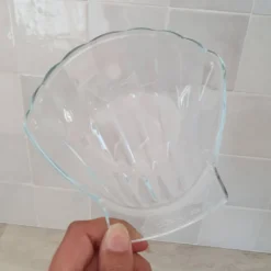 8 petites assiettes de présentation / moules en verre transpar