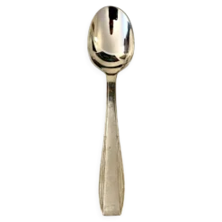 12 petites cuillères anciennes métal argenté Christofle - Art déco