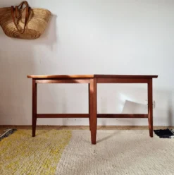 Petite table basse / Bout de canapé géométrique années 50-60