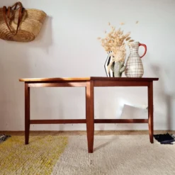Petite table basse / Bout de canapé géométrique années 50-60