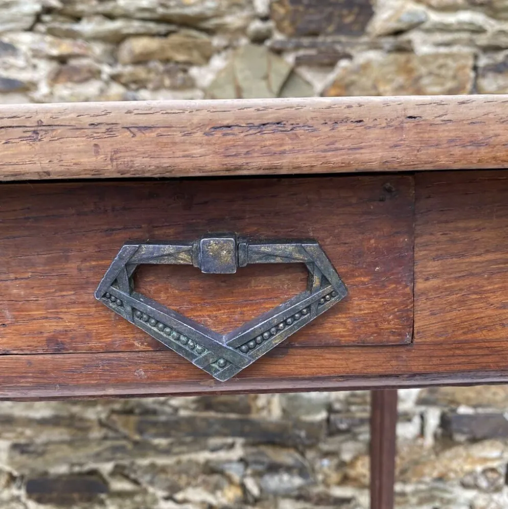 Petite table , bureau d'appoint en bois massif 1 tiroir