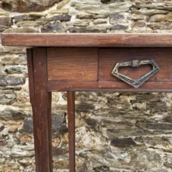Petite table , bureau d'appoint en bois massif 1 tiroir