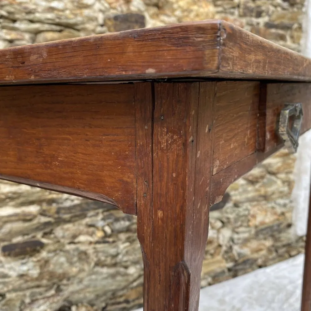 Petite table , bureau d'appoint en bois massif 1 tiroir