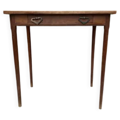 Petite table , bureau d'appoint en bois massif 1 tiroir