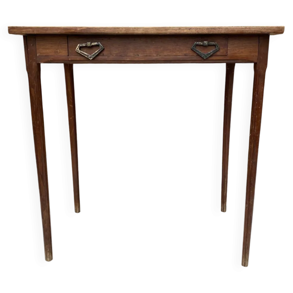 Petite table , bureau d'appoint en bois massif 1 tiroir