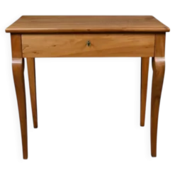 Petite table console en noyer, époque Restauration – début XIXe
