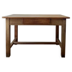 Petite table de ferme ancienne en bois – 120 cm