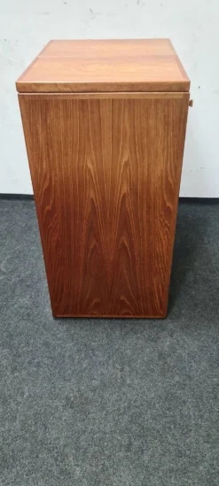Petite table de salle à manger vintage en teck à rallonge