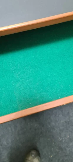 Petite table de salle à manger vintage en teck à rallonge