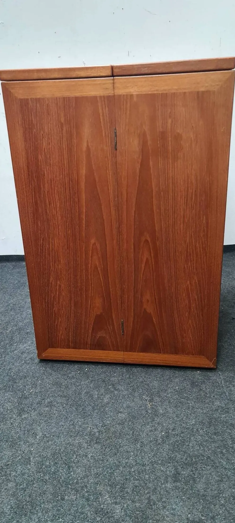 Petite table de salle à manger vintage en teck à rallonge