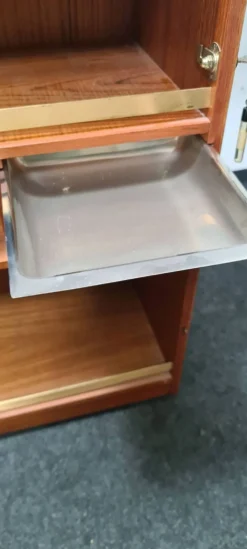 Petite table de salle à manger vintage en teck à rallonge