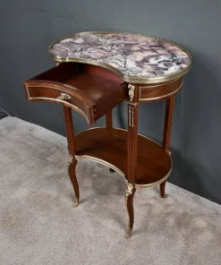 Petite Table Rognon en Acajou, style Transition – Début XXe