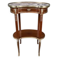 Petite Table Rognon en Acajou, style Transition – Début XXe
