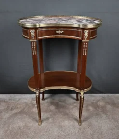 Petite Table Rognon en Acajou, style Transition – Début XXe