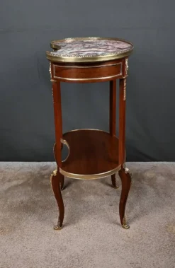 Petite Table Rognon en Acajou, style Transition – Début XXe