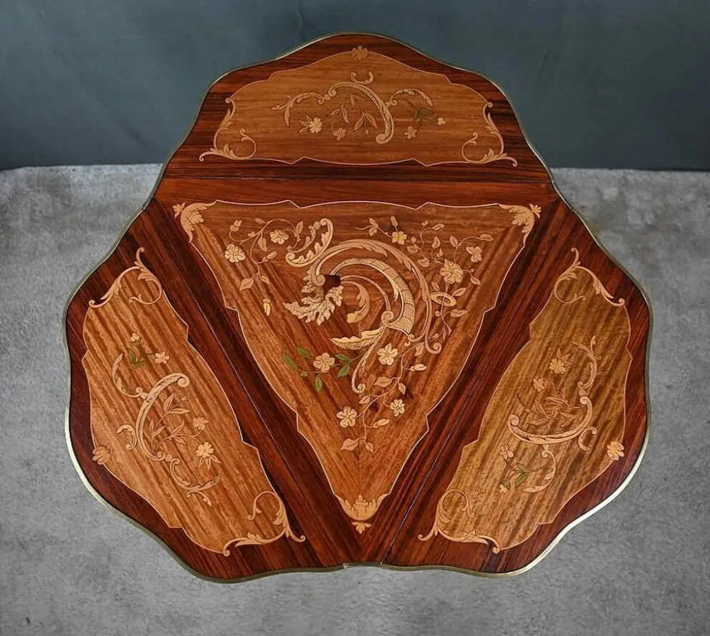 Petite Table à Volets en Acajou, époque Napoléon III – 2ème partie XIXe