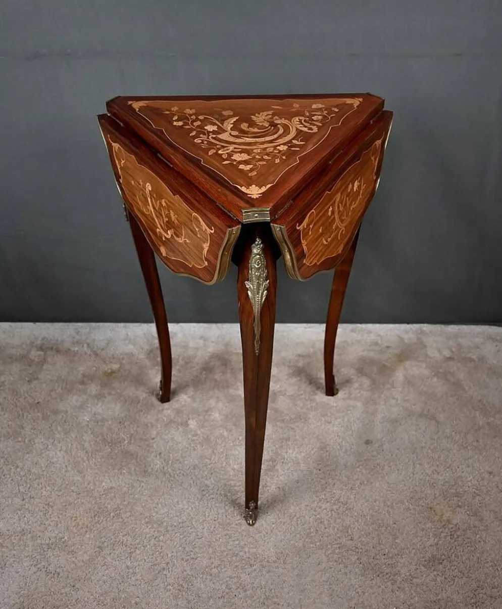 Petite Table à Volets en Acajou, époque Napoléon III – 2ème partie XIXe