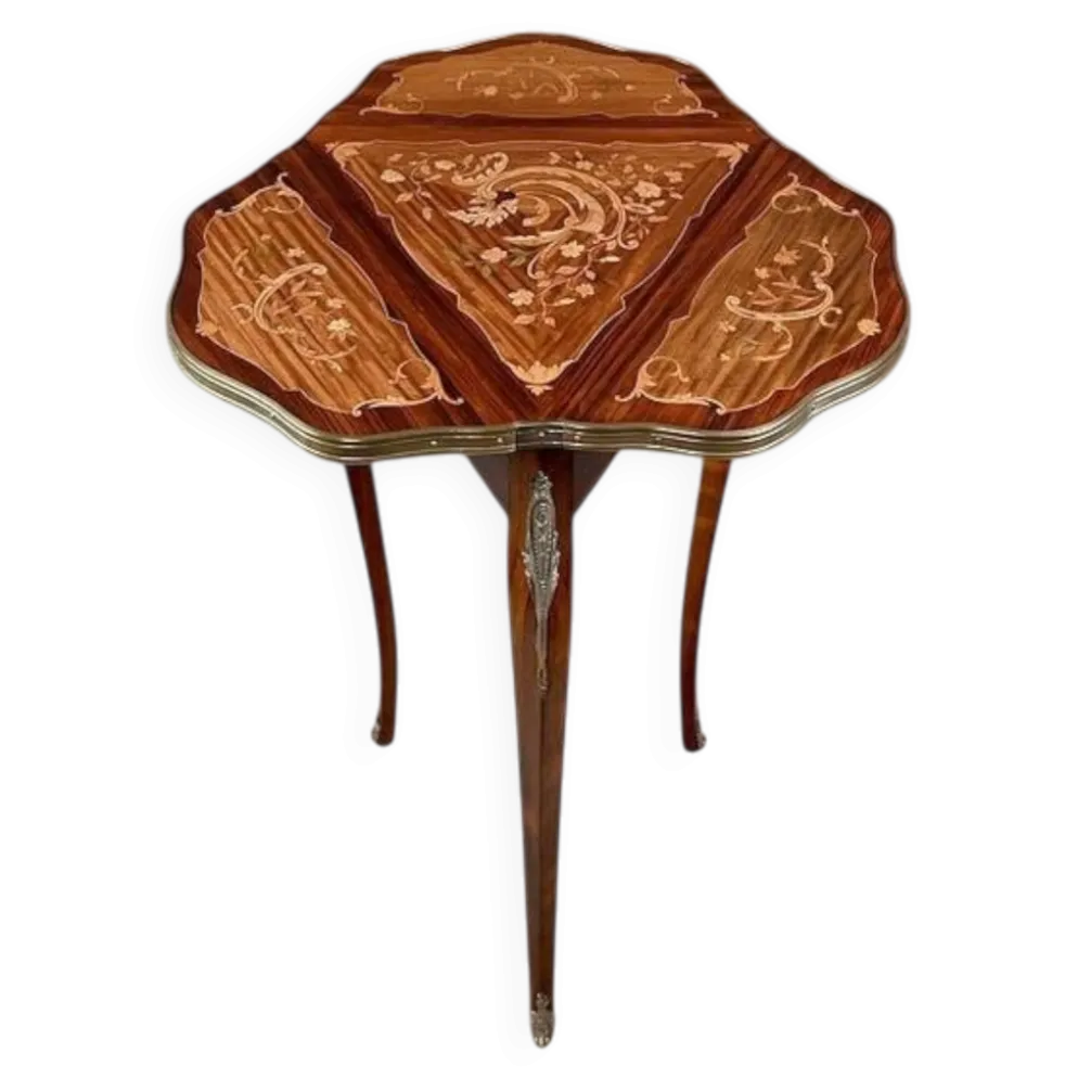 Petite Table à Volets en Acajou, époque Napoléon III – 2ème partie XIXe