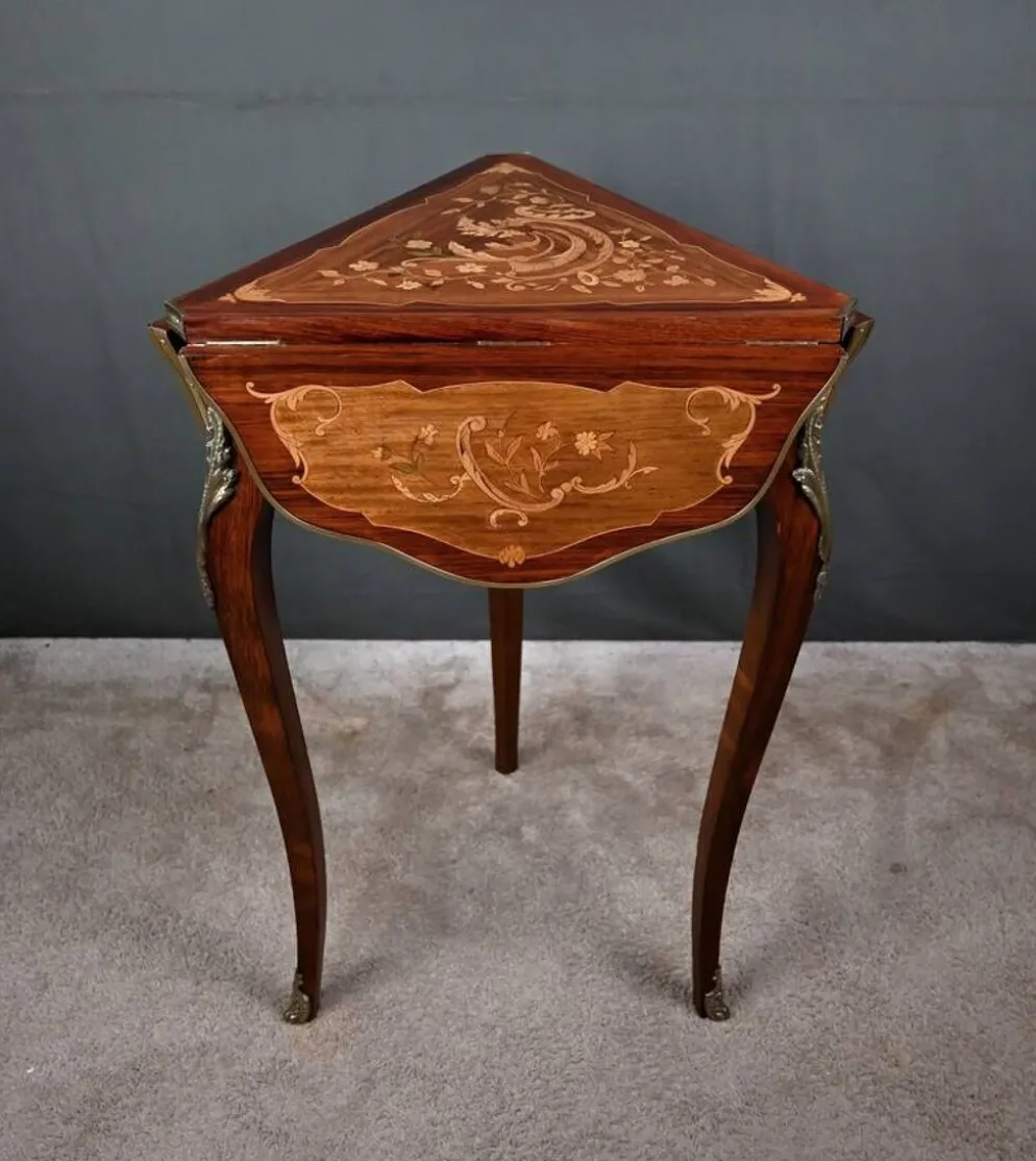 Petite Table à Volets en Acajou, époque Napoléon III – 2ème partie XIXe