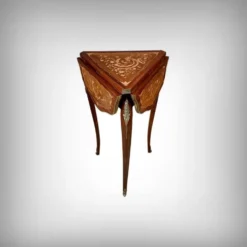 Petite Table à Volets en Acajou, époque Napoléon III – 2ème partie XIXe